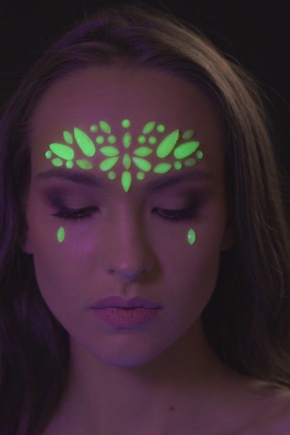 Glow in the Dark Face Jewels