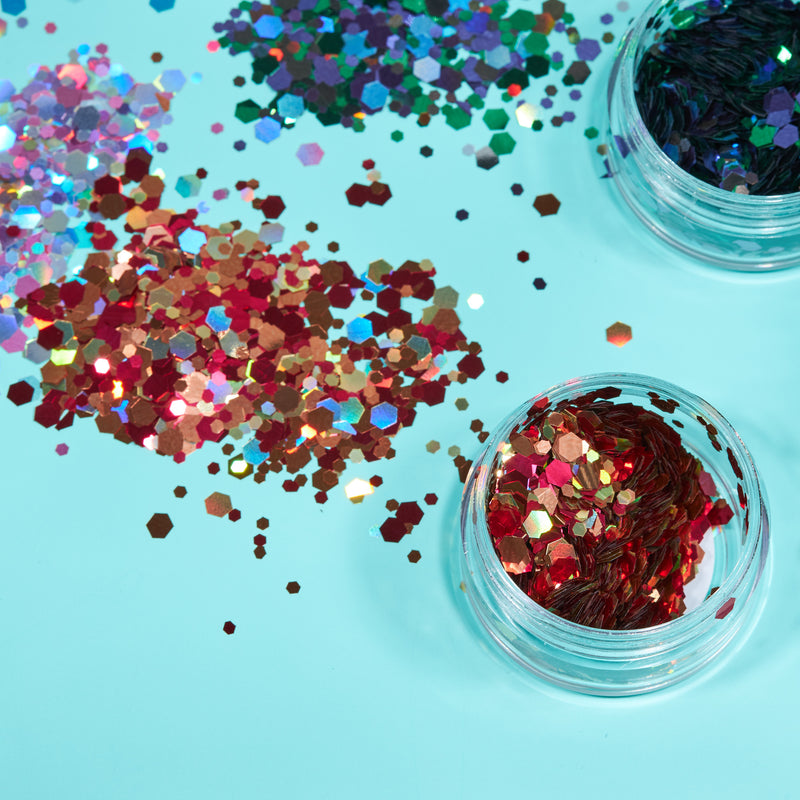 Holographic Glitter Shapes by Moon Glitter – Moon Creations