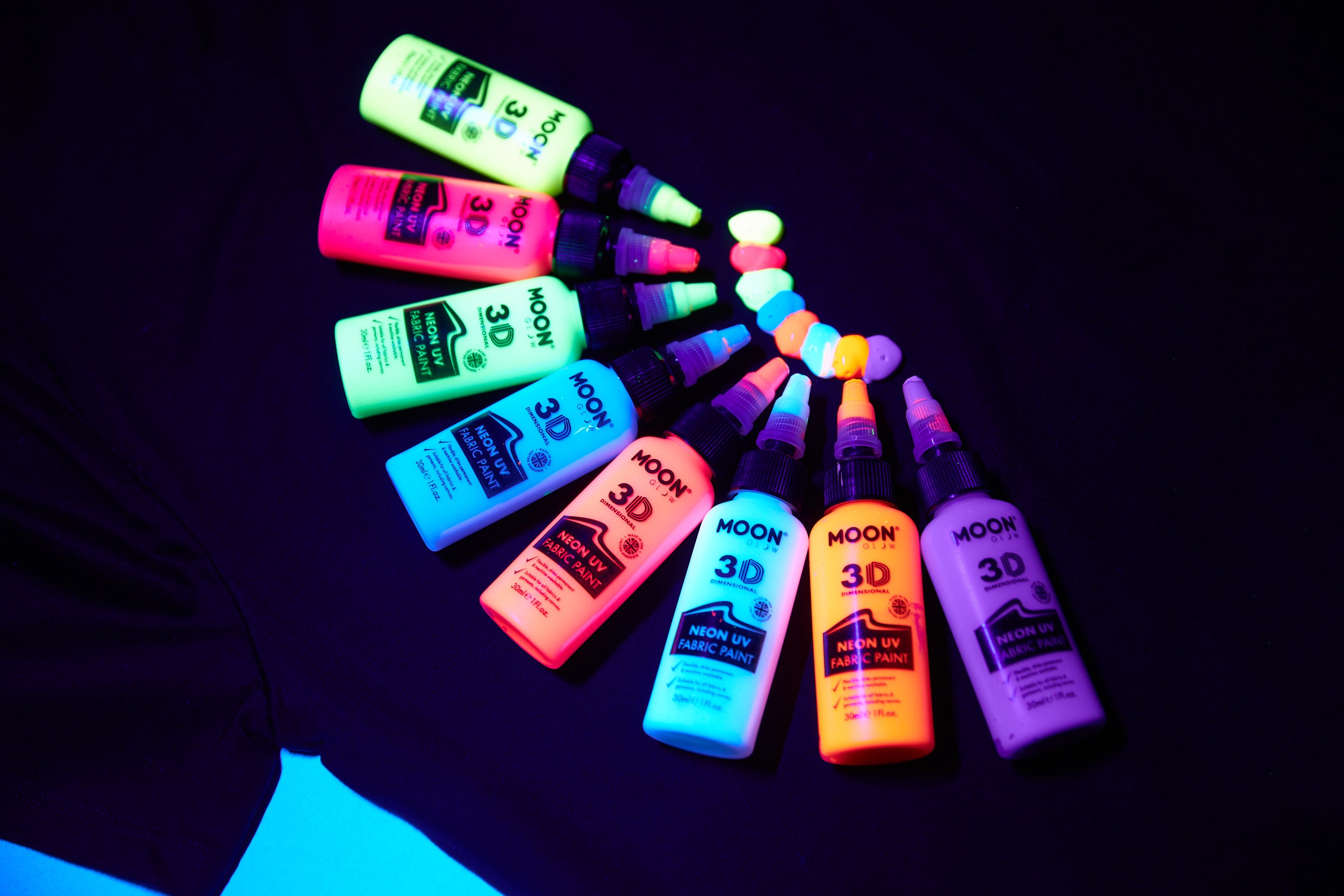 Neon UV 3D Fabric Paint