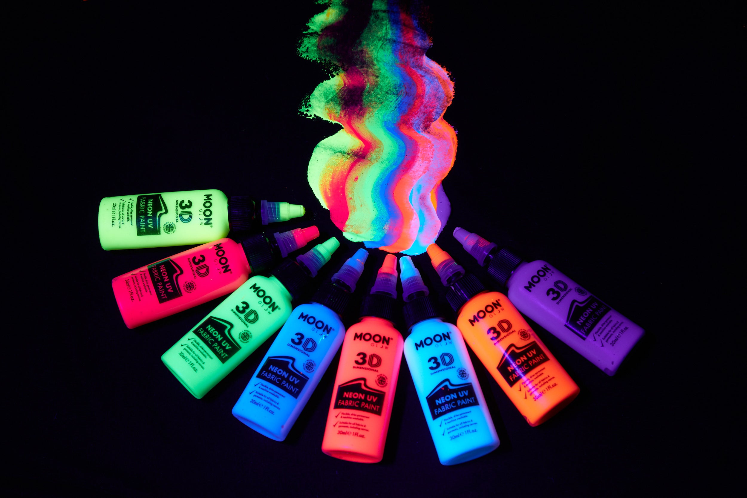 Neon UV 3D Fabric Paint