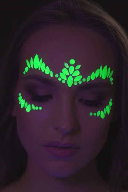 Neon UV Face Jewels